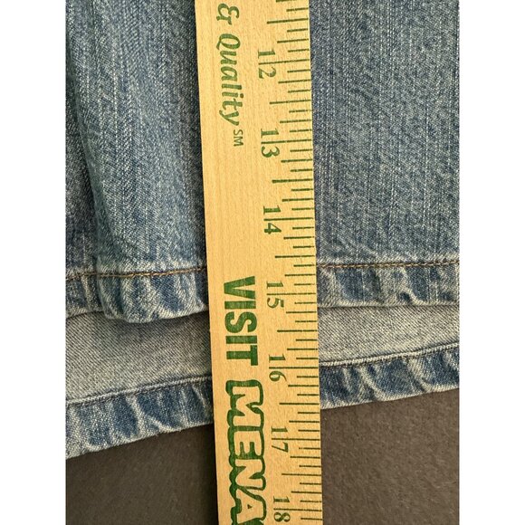 Faded Glory Womens Denim Shorts Light Stonewash Size 16 100% Cotton Casual Fit - Picture 6 of 7